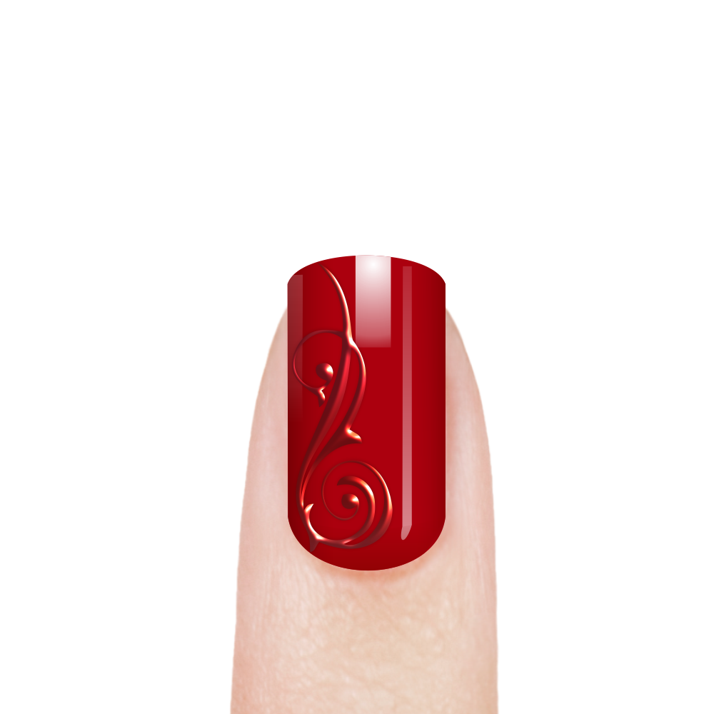 Гель-краска для ногтей для эффекта литья FN-05 Foil Red