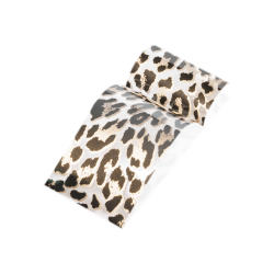 Фольга для дизайна ногтей и аквадизайнов №P06 Золотой леопард