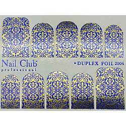 Слайдер-дизайн для ногтей с двойным фольгированием DUPLEX FOIL 2004...