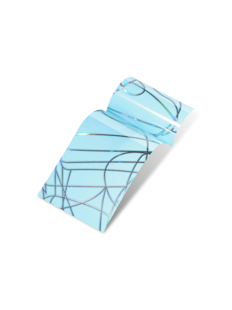 Купить фольгу для дизайна ногтей и аквадизайнов №P31 Лазурные выкрутасы