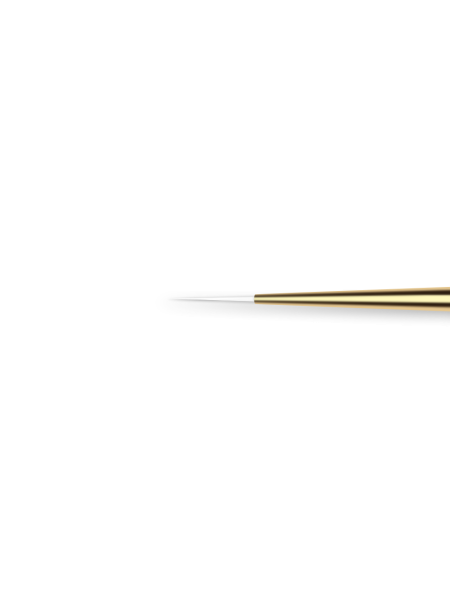 Купить тонкую маникюрную кисть для росписи ногтей гель-пастами 2/0 Crystal Line Nail Club