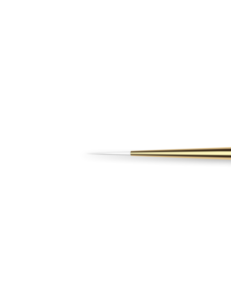 Купить тонкую маникюрную кисть для росписи ногтей гель-пастами 2/0 Crystal Line Nail Club