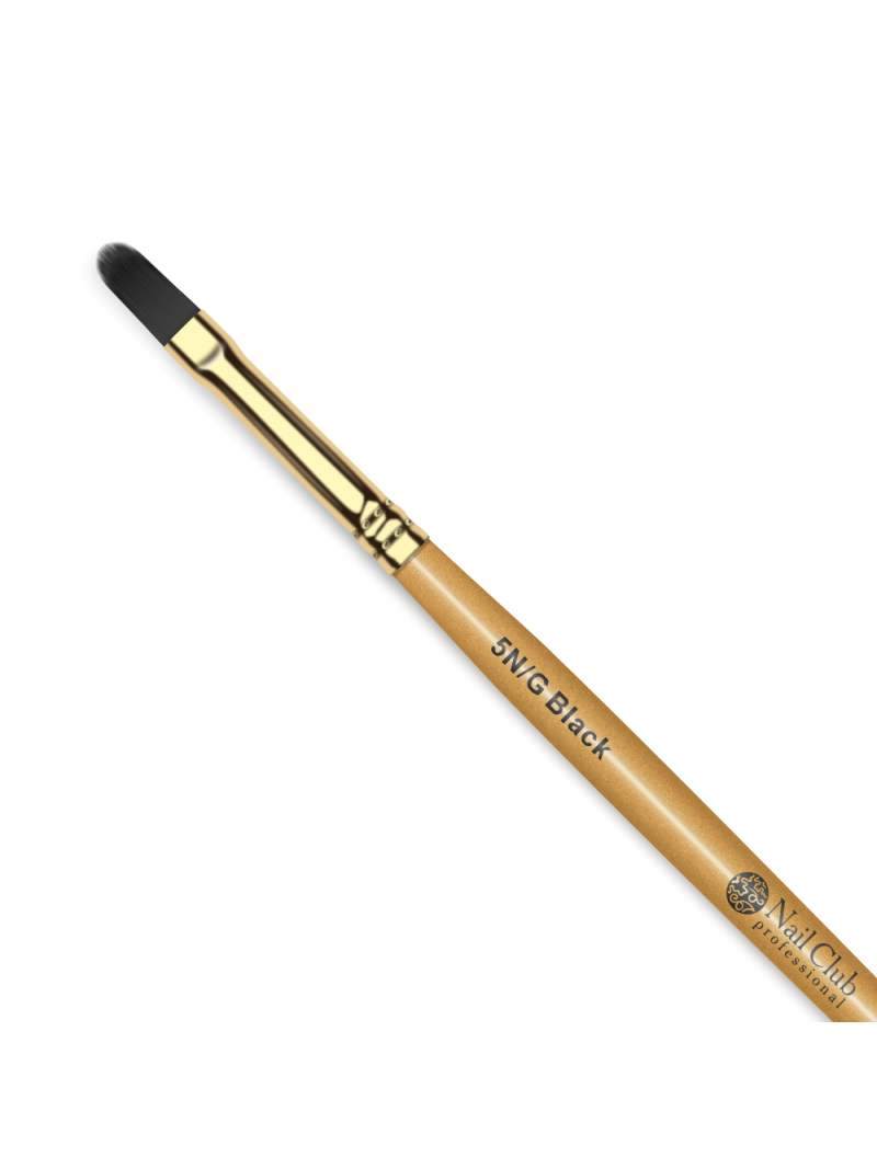 Купить маникюрную кисть для моделирования ногтей гелем 5N/G Black Nail Club