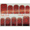 Слайдер-дизайн для ногтей с двойным фольгированием DUPLEX FOIL 2005 чёрный/красный