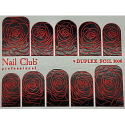 Слайдер-дизайн для ногтей с двойным фольгированием DUPLEX FOIL 2006...