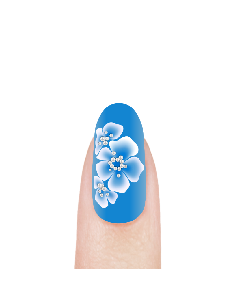 Купить гель-краску для китайской росписи ногтей OS-41 Blue Gerberas