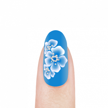 Гель-краска для китайской росписи ногтей OS-41 Blue Gerberas