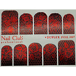 Слайдер-дизайн для ногтей с двойным фольгированием DUPLEX FOIL 2007...