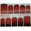 Слайдер-дизайн для ногтей с двойным фольгированием DUPLEX FOIL 2007 чёрный/красный
