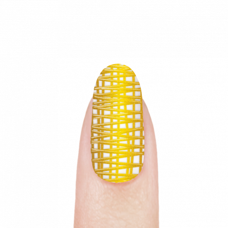Гель-краска для эффекта паутинки на ногтях SK-03 Gold Ball
