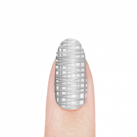 Гель-краска для эффекта паутинки на ногтях SK-04 Silver Ball