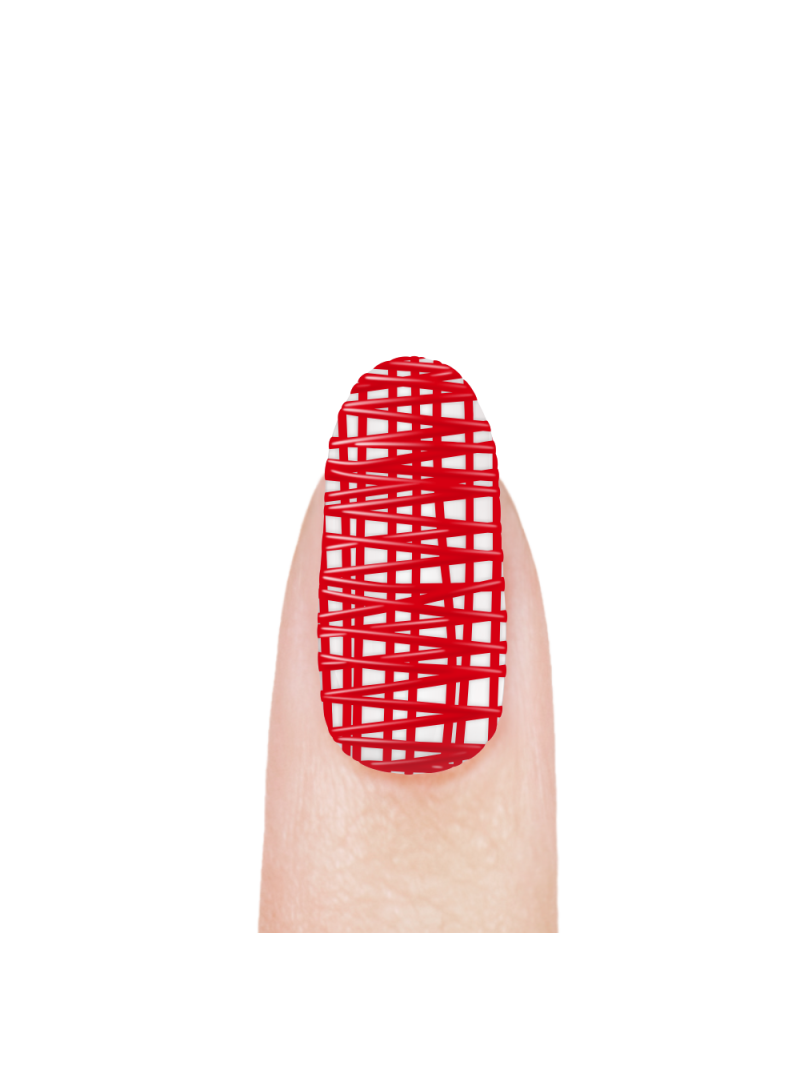 Купить гель-краску для эффекта паутинки на ногтях SK-10 Red Ball