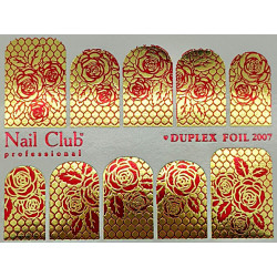 Слайдер-дизайн для ногтей с двойным фольгированием DUPLEX FOIL 2007...