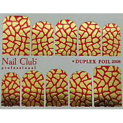 Слайдер-дизайн для ногтей с двойным фольгированием DUPLEX FOIL 2008...