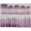 Слайдер-дизайн для ногтей с двойным фольгированием DUPLEX FOIL 2009 чёрный/розовый