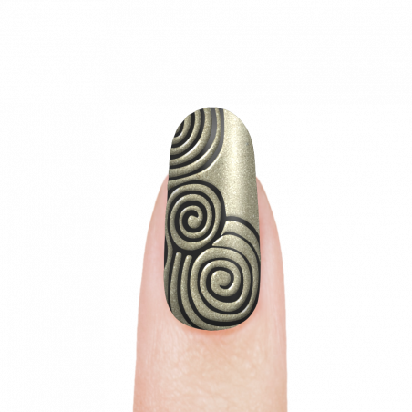 Гель-краска для резки и чеканки 3D объёмных элементов на ногтях CAR-14 Gardenia