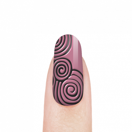 Гель-краска для резки и чеканки 3D объёмных элементов на ногтях CAR-17 Gloxinia