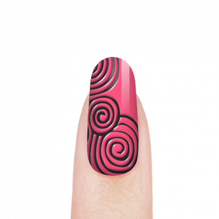 Гель-краска для резки и чеканки 3D объёмных элементов на ногтях CAR-21 Camellia