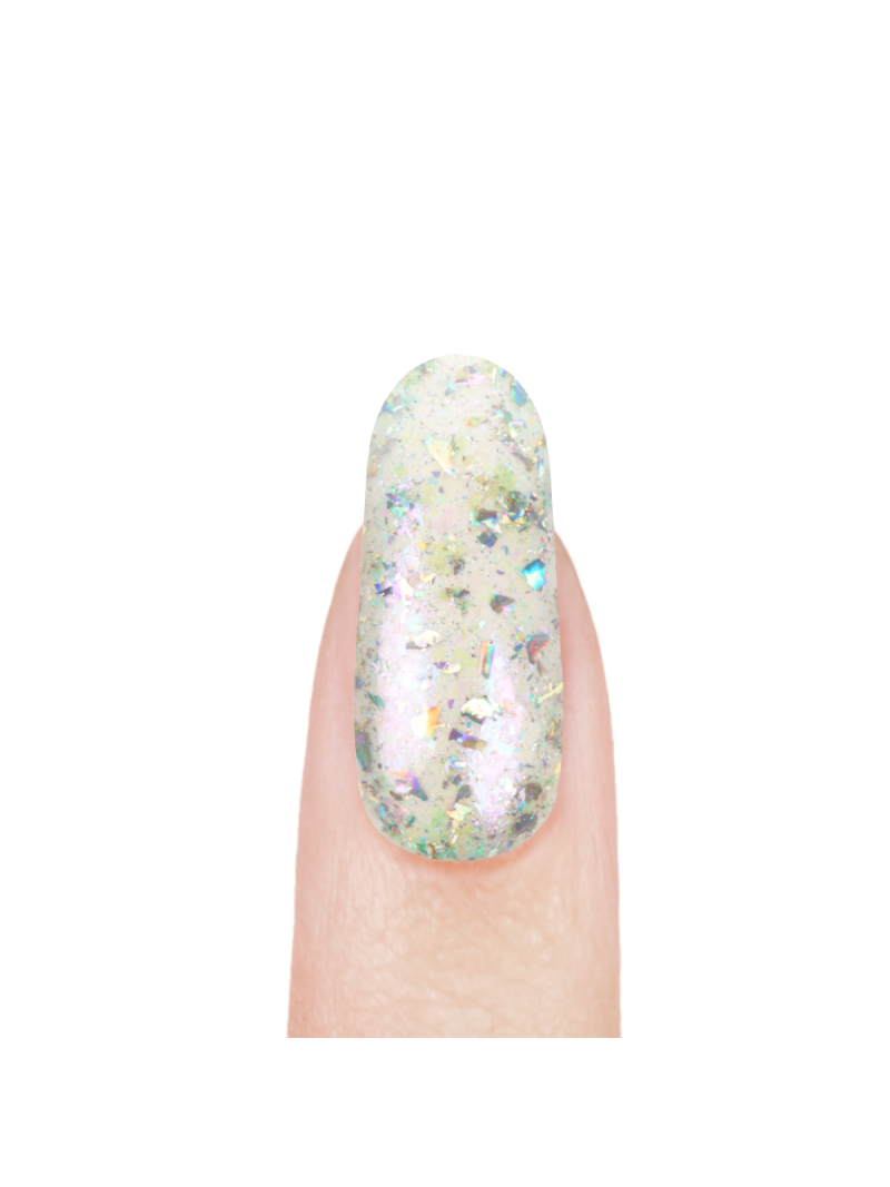Купить пигмент для ногтей с голограммными хлопьями Satin LUMI