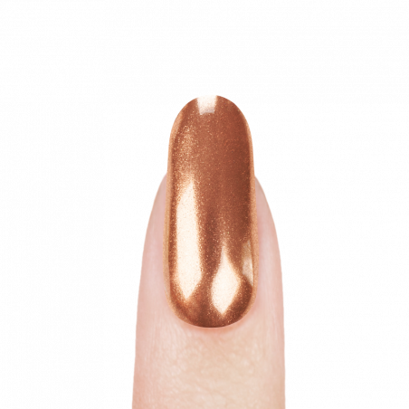 Зеркальный хромовый пигмент для ногтей Brass Gold