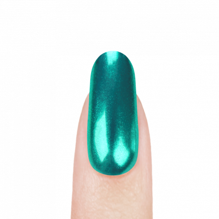 Зеркальный хромовый пигмент для ногтей Aquamarine
