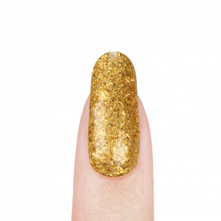 Пигмент для ногтей с золотыми хлопьями King