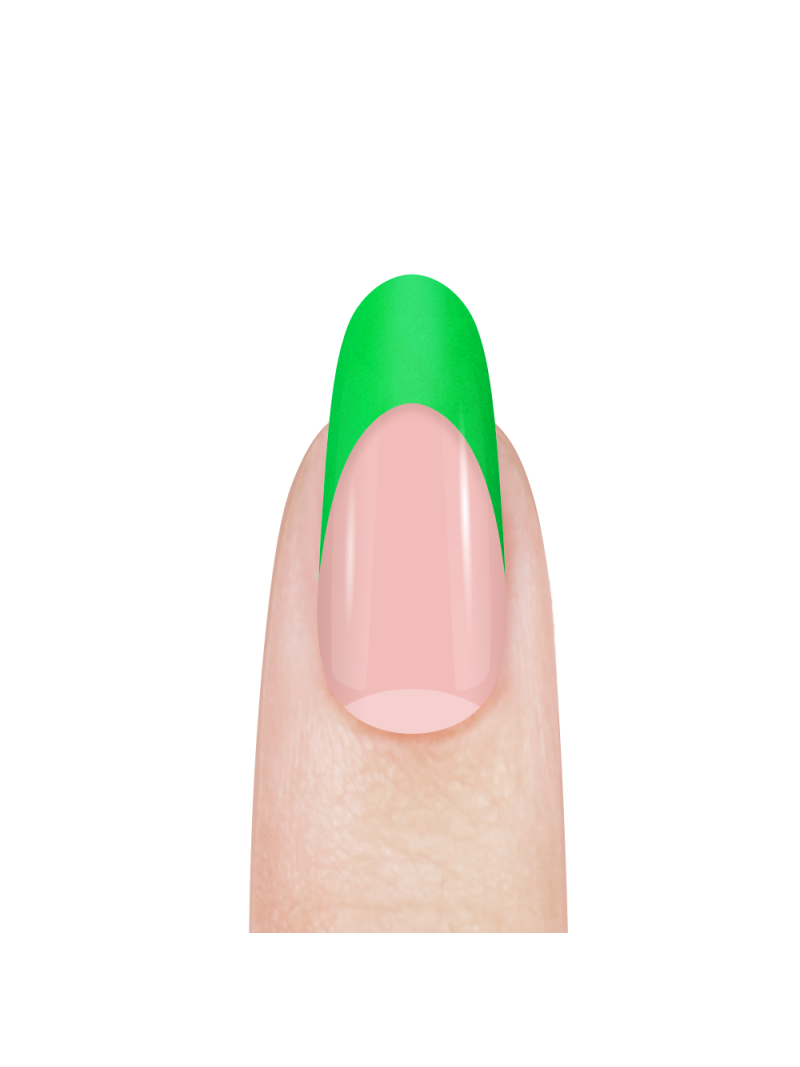 Купить акриловую пудру для моделирования ногтей и френча N02 Neon Green