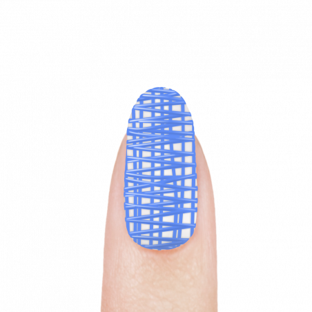 Гель-краска для эффекта паутинки на ногтях SK-08 Blue Ball