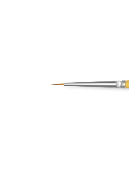 Купить тонкую маникюрную кисть для техники литьё 1/2N-RG  (серебряный дизайн)