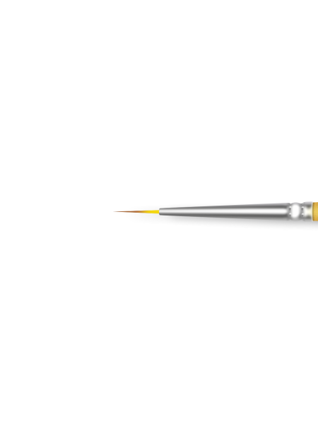 Купить тонкую маникюрную кисть для прорисовок гель-красками 2 Soft Lines (серебряный дизайн)
