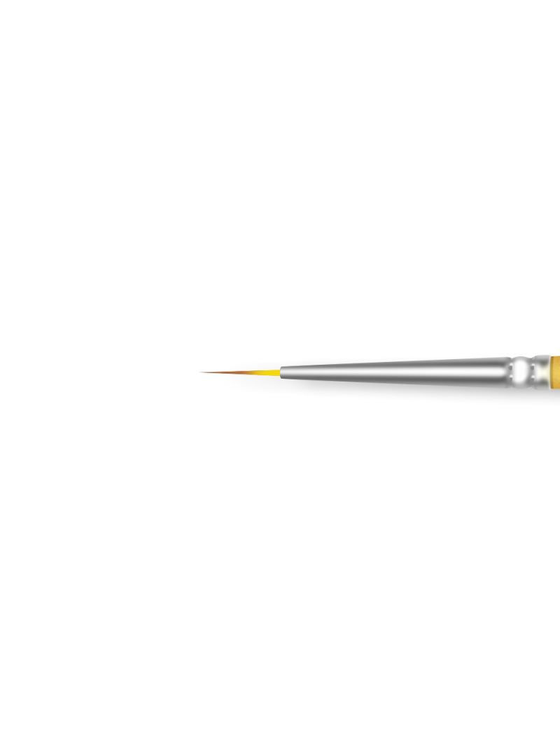 Купить тонкую маникюрную кисть для прорисовок гель-красками 2 Soft Lines (серебряный дизайн)