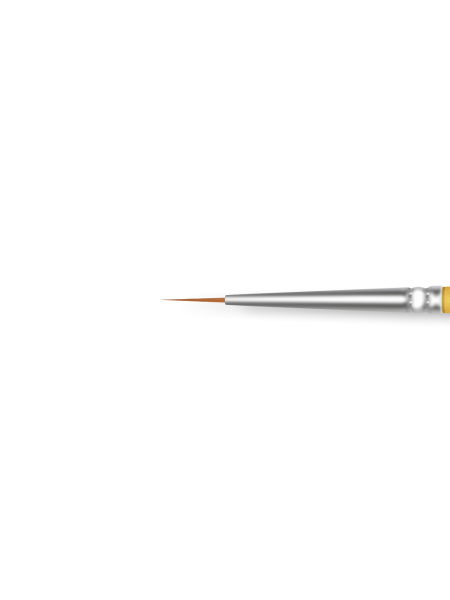 Купить тонкую маникюрную кисть для прорисовок гель-красками 2 Strong Lines (серебряный дизайн)