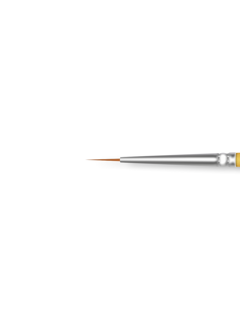 Купить тонкую маникюрную кисть для прорисовок гель-красками 2 Strong Lines (серебряный дизайн)