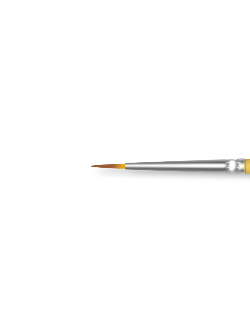 Купить маникюрную кисть для мазковой росписи ногтей 2/2N-RG (серебряный дизайн)
