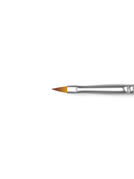 Купить маникюрную кисть для мазковой техники 2N-WF (серебряный дизайн)