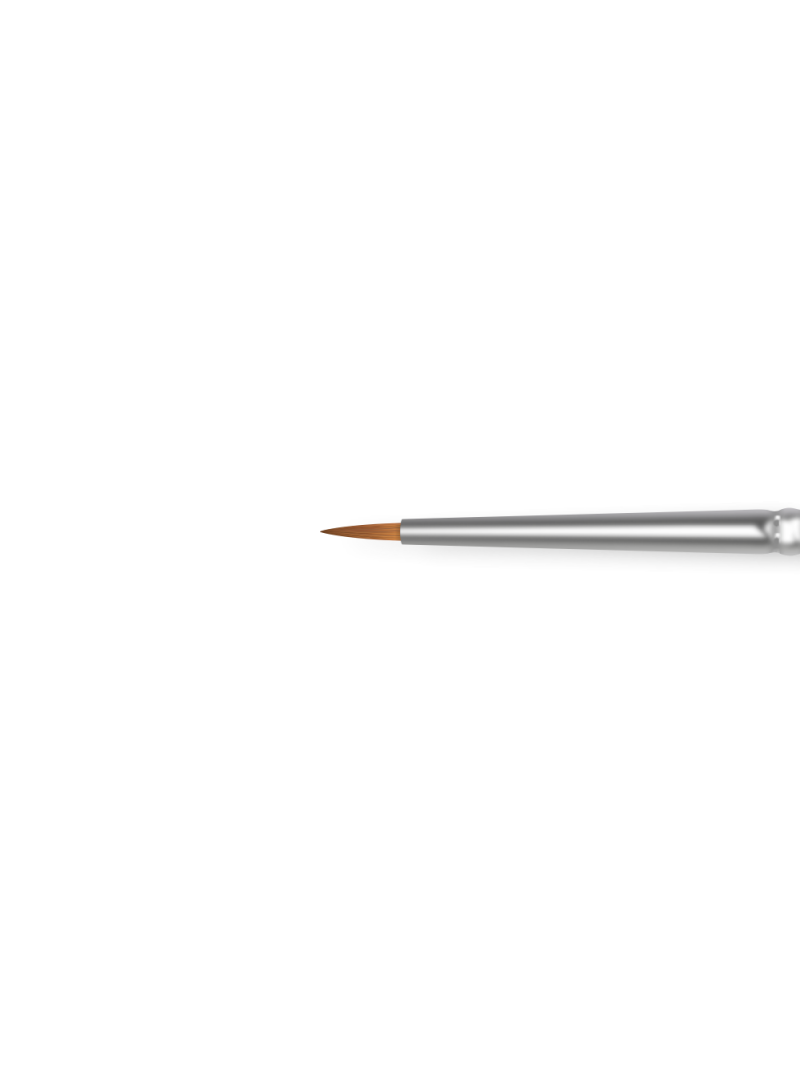 Купить маникюрную кисть для лепки гелем и росписи 2N-PLASTILINE (серебряный дизайн)