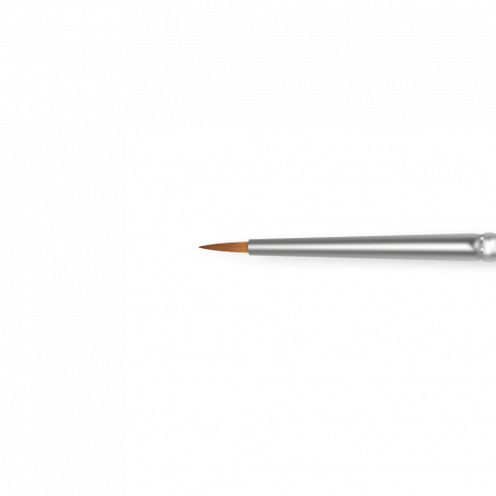 Маникюрная кисть для лепки гелем и росписи 2N-PLASTILINE (серебряный дизайн)