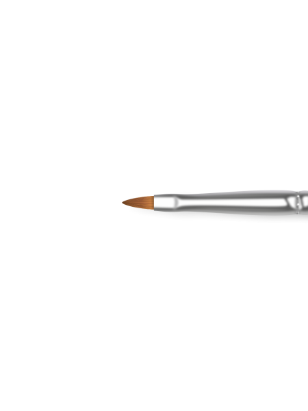 Купить маникюрную кисть для росписи и лепки 2N-F (серебряный дизайн)