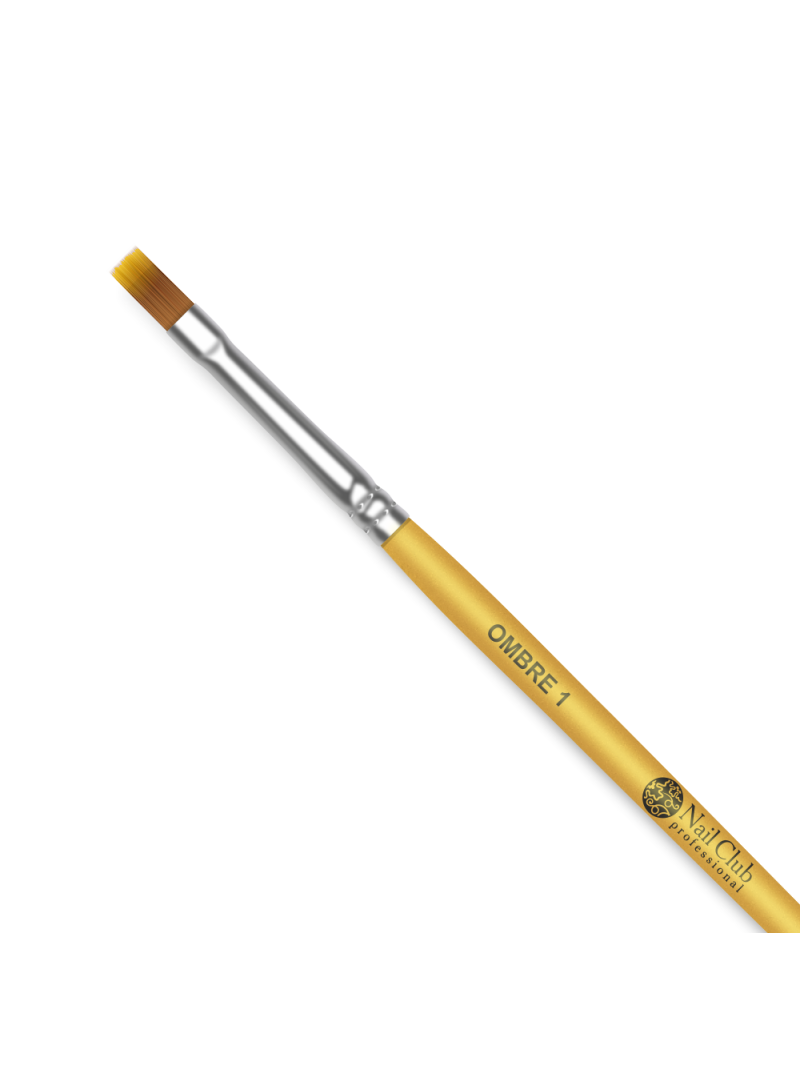 Купить маникюрную кисть для градиентов OMBRE 1 (серебряный дизайн)