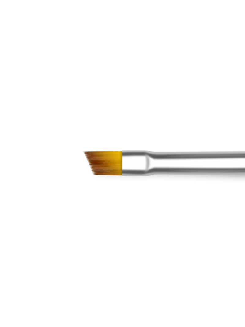 Купить маникюрную кисть для френча и росписи 4N-OS/FR-D (серебряный дизайн)