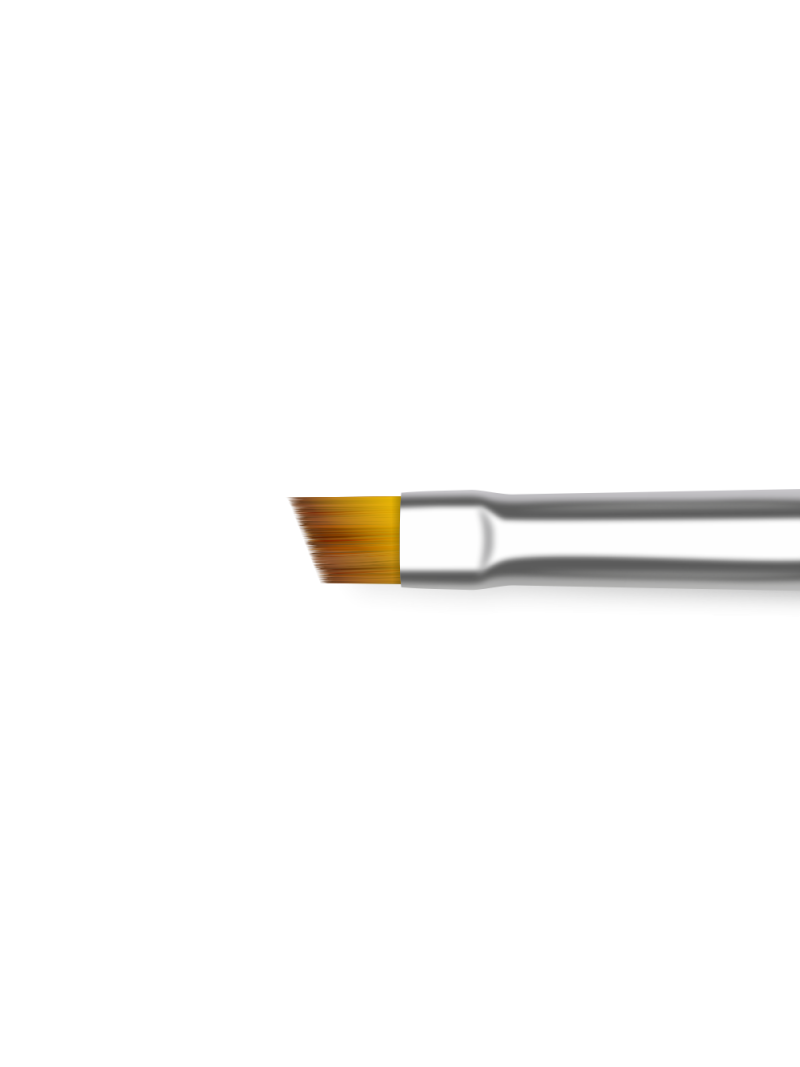 Купить маникюрную кисть для френча и росписи 6N-OS/FR (серебряный дизайн)