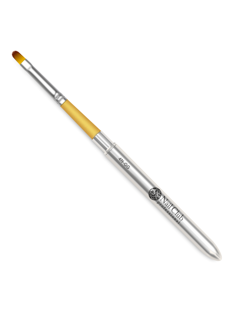 Купить маникюрную кисть для лепки и моделирования 4N-GG (серебряный дизайн)