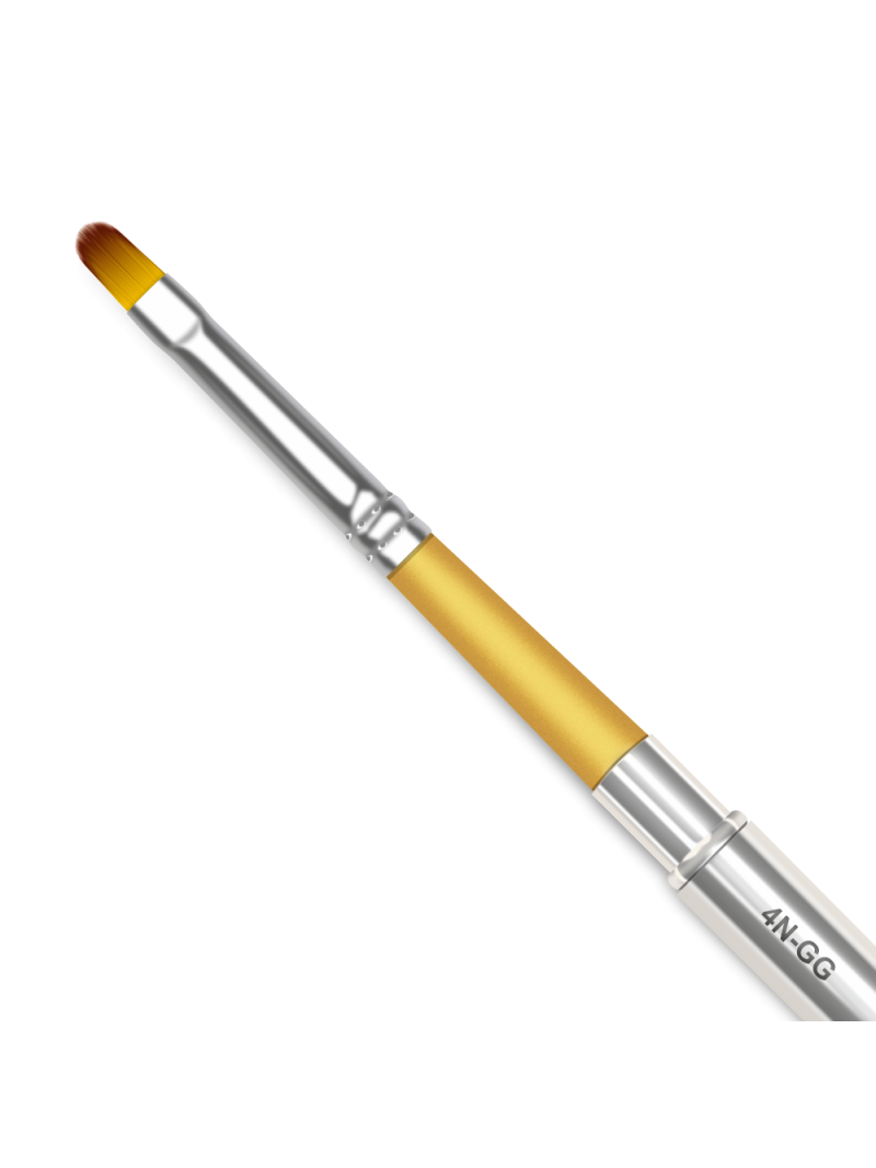 Купить маникюрную кисть для лепки и моделирования 4N-GG (серебряный дизайн)