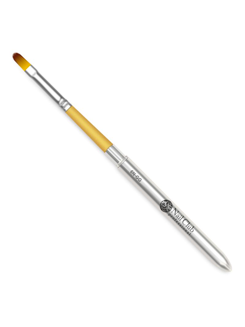 Купить маникюрную кисть для лепки и моделирования 5N-GG (серебряный дизайн)