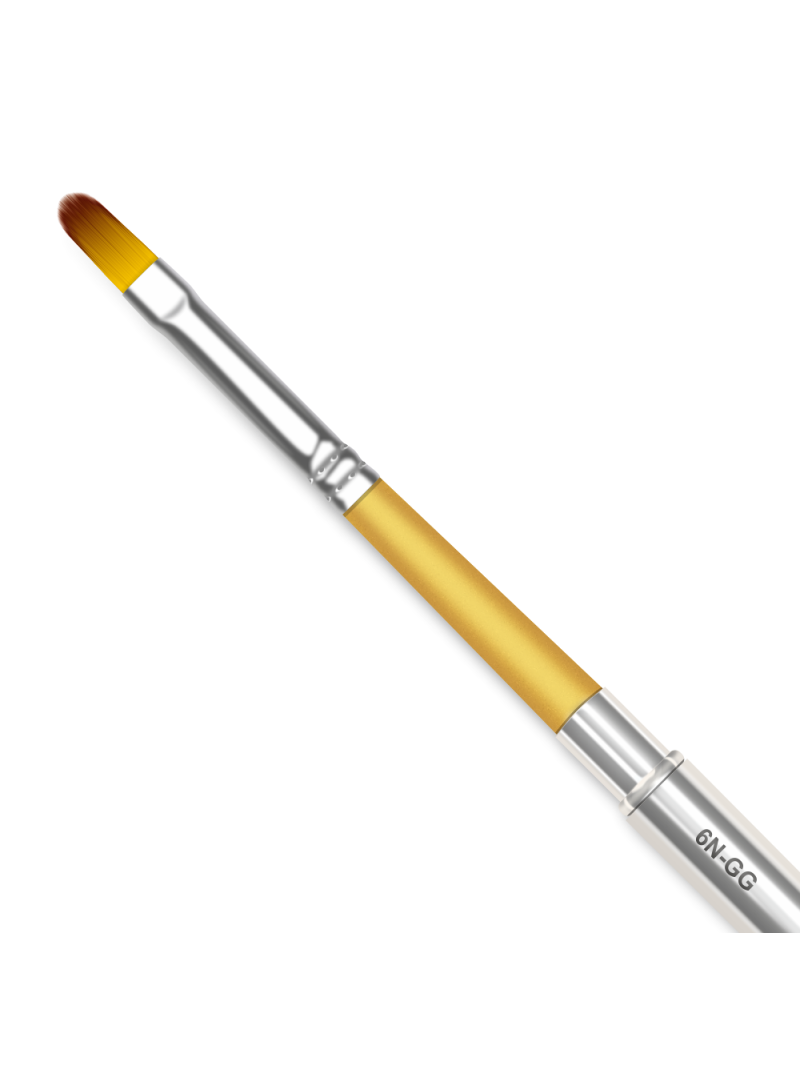 Купить маникюрную кисть для лепки и моделирования 5N-GG (серебряный дизайн)