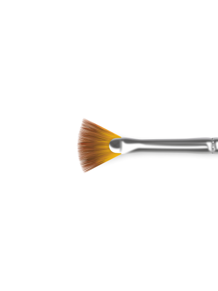 Купить универсальную маникюрную веерную кисть 3N-V (серебряный дизайн)