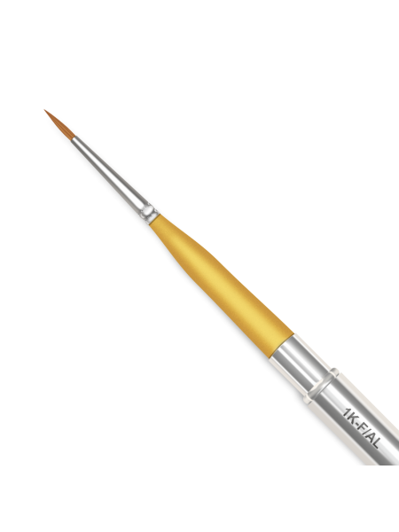 Купить маникюрную кисть из меха колонка для лепки 1K-F/AL (серебряный дизайн)