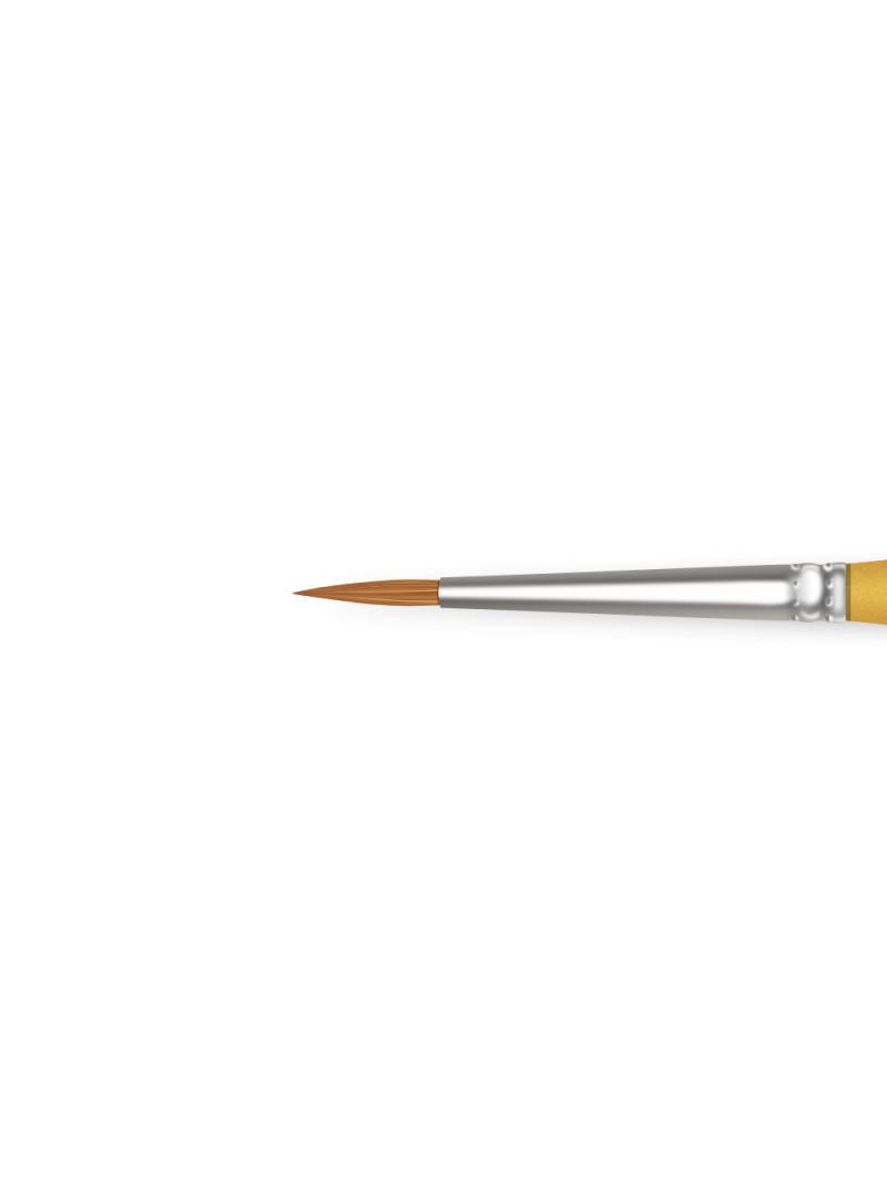 Купить маникюрную кисть из меха колонка для лепки 1K-F/AL (серебряный дизайн)