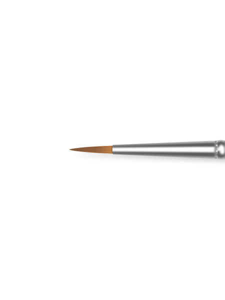 Купить маникюрную кисть из меха колонка для прорисовок 2/2K-MF-W (серебряный дизайн)