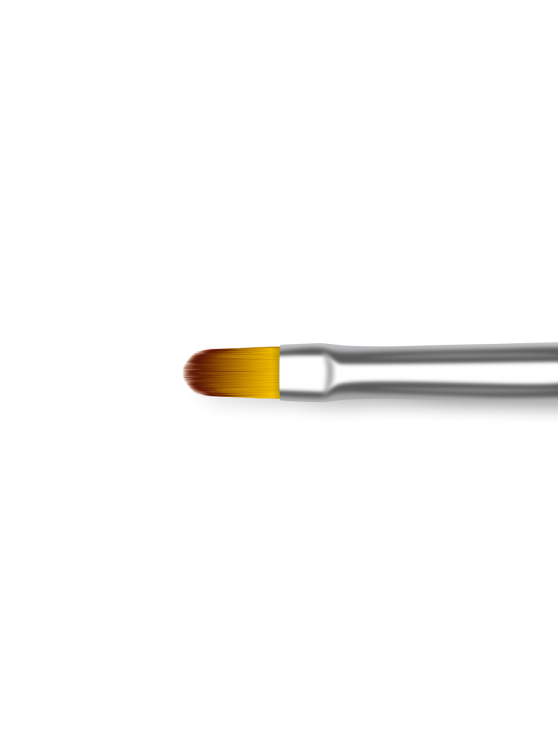 Купить маникюрную кисть для лепки и моделирования ногтей гелем 4/1N-GG (серебряный дизайн)